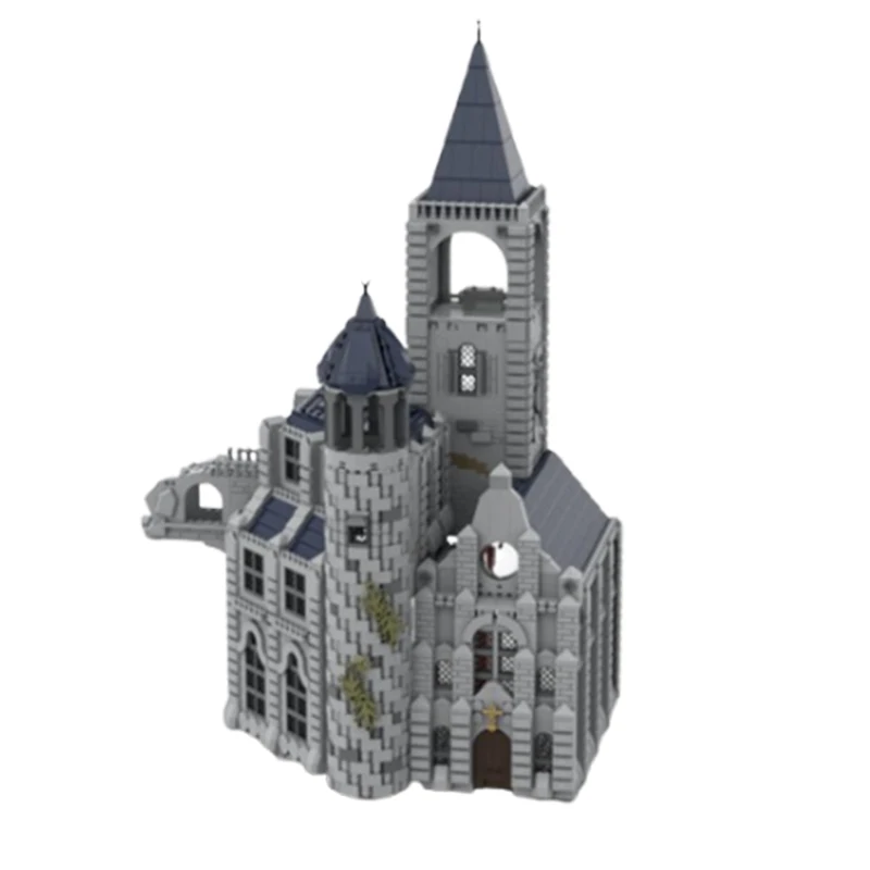 Décennie s de construction assemblés par les parents, modèle de jouet de puzzle, ornement de petit hôtel de château de MOC-135133 de tache, coffret cadeau