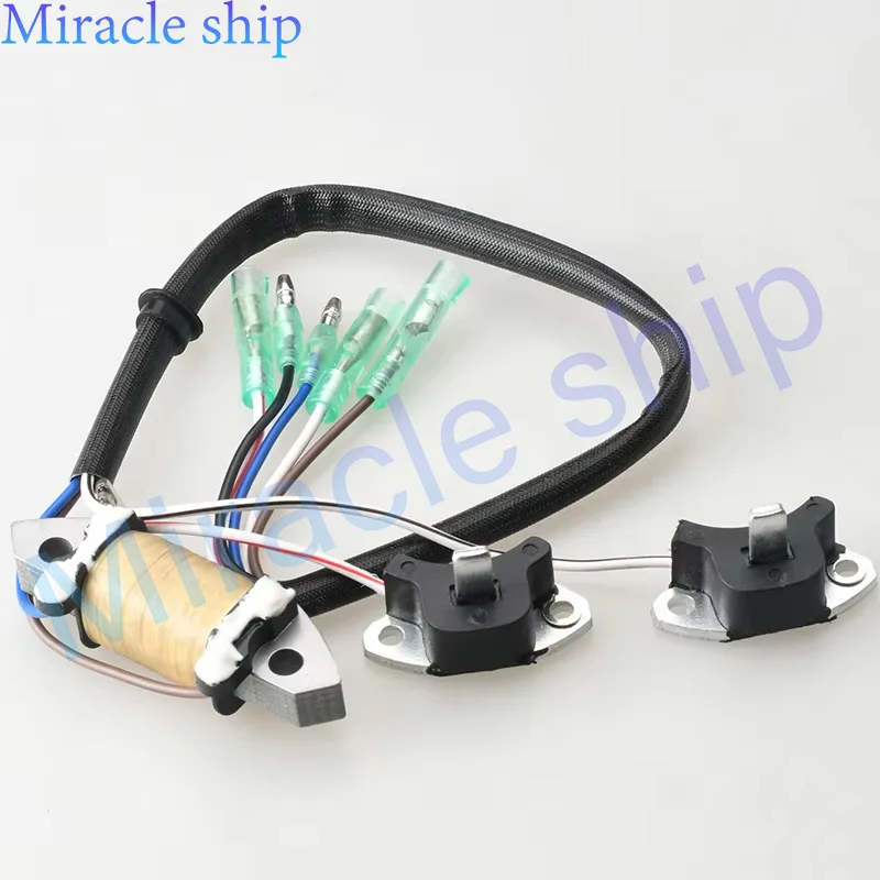 61N-85543-09 Coil Pulser Assy And 69P-85541-19 Charge Coil Boat Motor Engine Accessories For Yamaha 25HP 30HP 2 Stroke