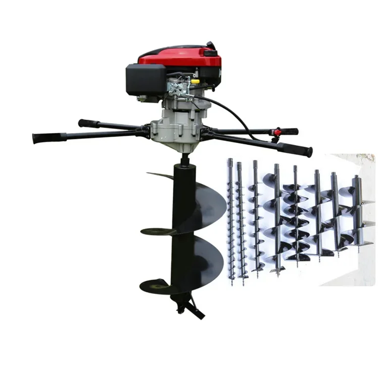 Four Stroke Deep Hole Boring Digging Machine Hole Digger Ice Drill