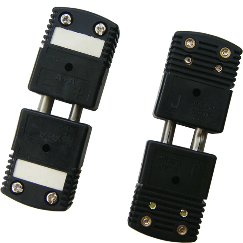 Imagem -04 - Conector de Termopar Padrão Pino Oco Redondo tipo k j n rs e t Masculino e Feminino