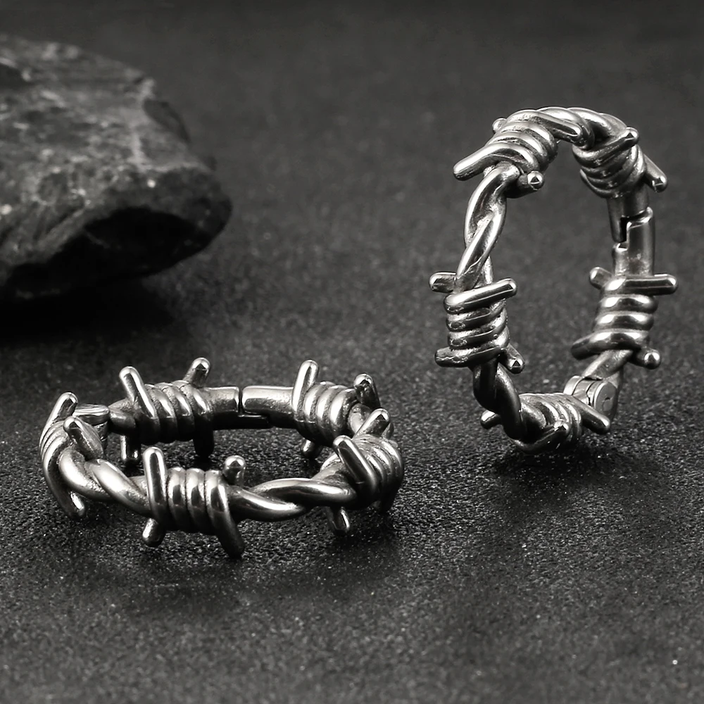 Casvort 2PCS Ohr Gewichte Kleiderbügel Bahre Expander 316 Edelstahl Neue Ankunft Seil Knoten Piercing Körper Schmuck Frauen Männer – Detail 13