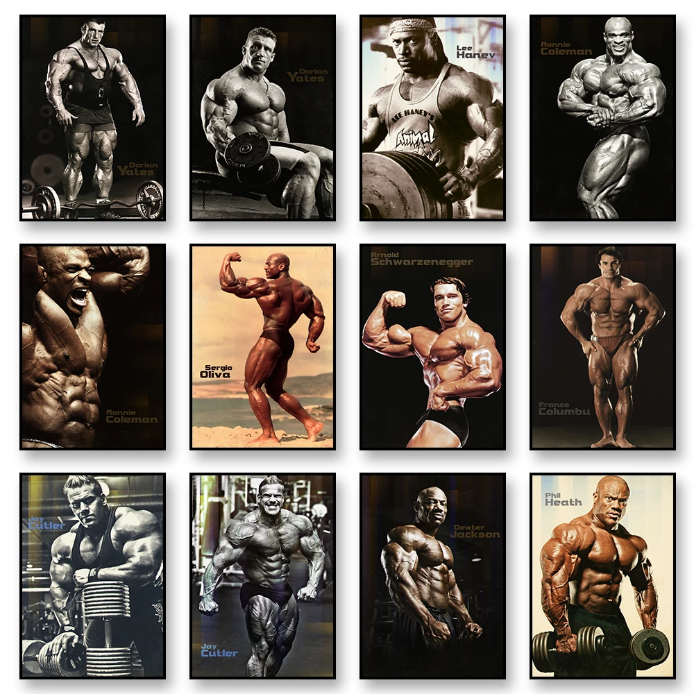 Póster de Dexter Jackson, lienzo, arte de pared impreso, Mural, culturista, yates Darian, pintura decorativa para decoración de gimnasio en casa, regalo sin marco