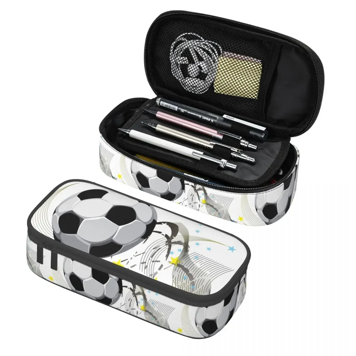 

Корейские пеналы для футбола на заказ для девочек и мальчиков, большая вместительная сумка-карандаш для студентов, канцелярские принадлежности