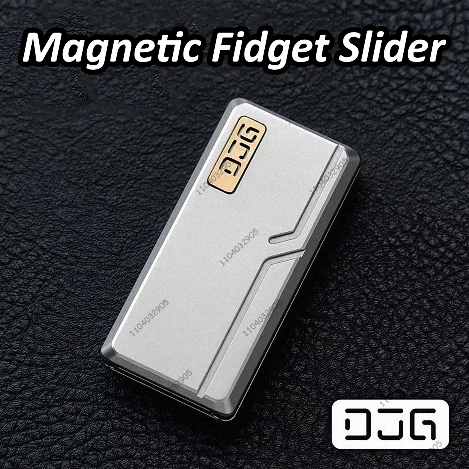 DJG Fidget Slider EDC Speelgoed Titaniumlegering Magnetische Fidget Spinner Stemvork Kaart Pusher Fidget Gear Gadget Stress Relief
