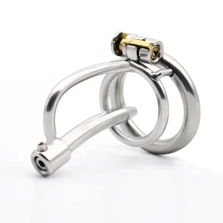 Delay Lock Chastity Cage Stainless Steel Urethral Sounding Probe Device Penis Rings For Men Cock Plug Sex Toys Male Masturbator