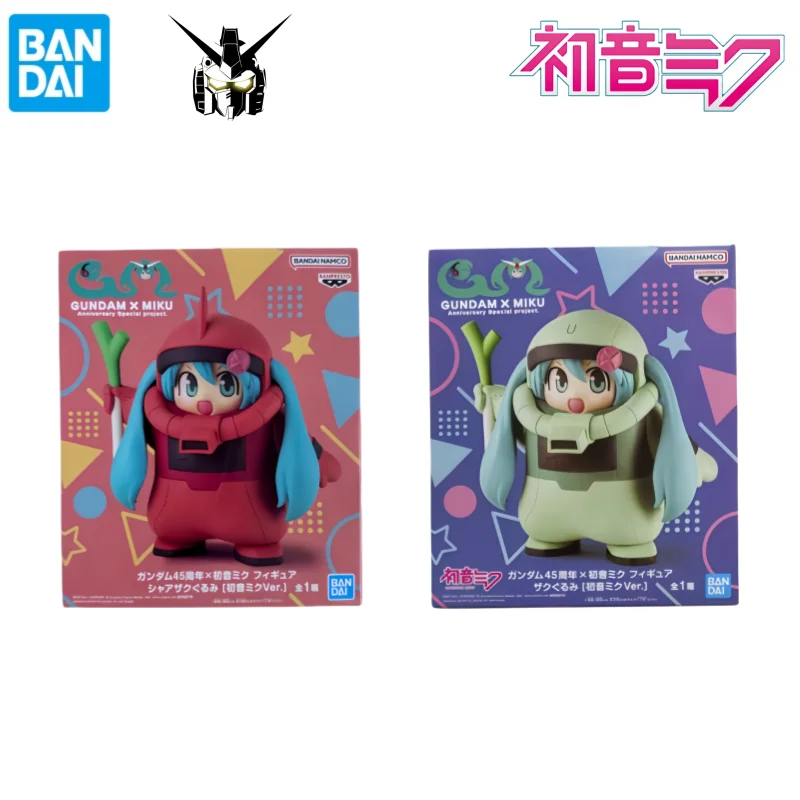 

Bandai In Stock Original Box Garage Kit Model Hatsune Miku Gundam Sha Zaku Gurumi Anime Characters Original Action Figure Statue
