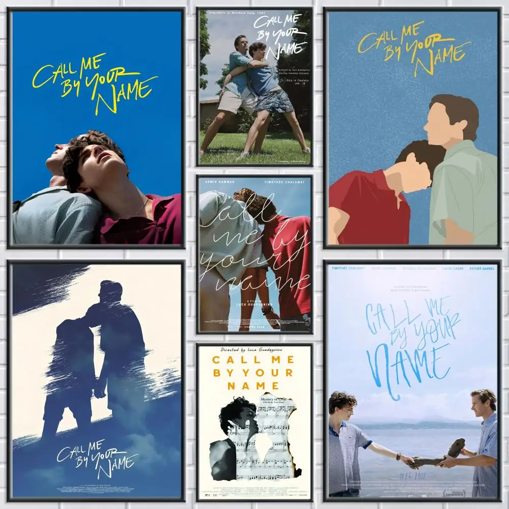 الفيلم الكلاسيكي C-Call Me by Your N-Name ملصق ملصقات جدار حديثة وأنيقة لديكور المنزل وغرفة المعيشة فن الحائط
