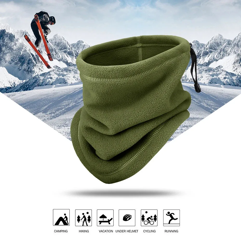 

Double-Layer Cycling Face Mask Winter Warm Mask Men Women Fleece Neck Outdoor Warmer Windproof Scarf Camping Hiking Face Cove