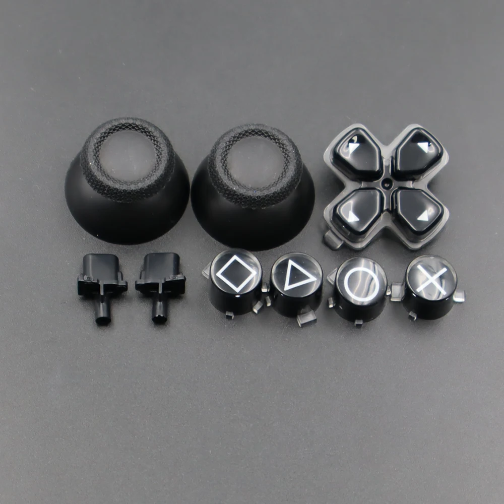 Replacement Plastic Buttons ABXY & D-pad Trigger Buttons For PS5 Controller Analogue Thumbsticks Caps Mushroom Game Head Rocker