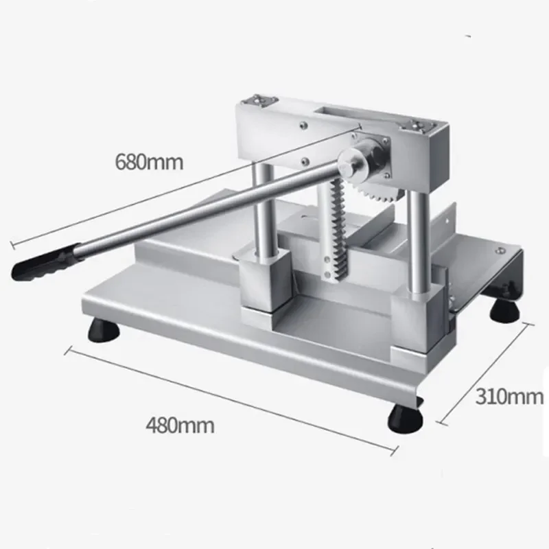 Household 220v Guillotine Cutting Machine Stainless Steel Manual Guillotine Machine Commercial Chop Pig Hoof Tube Bone