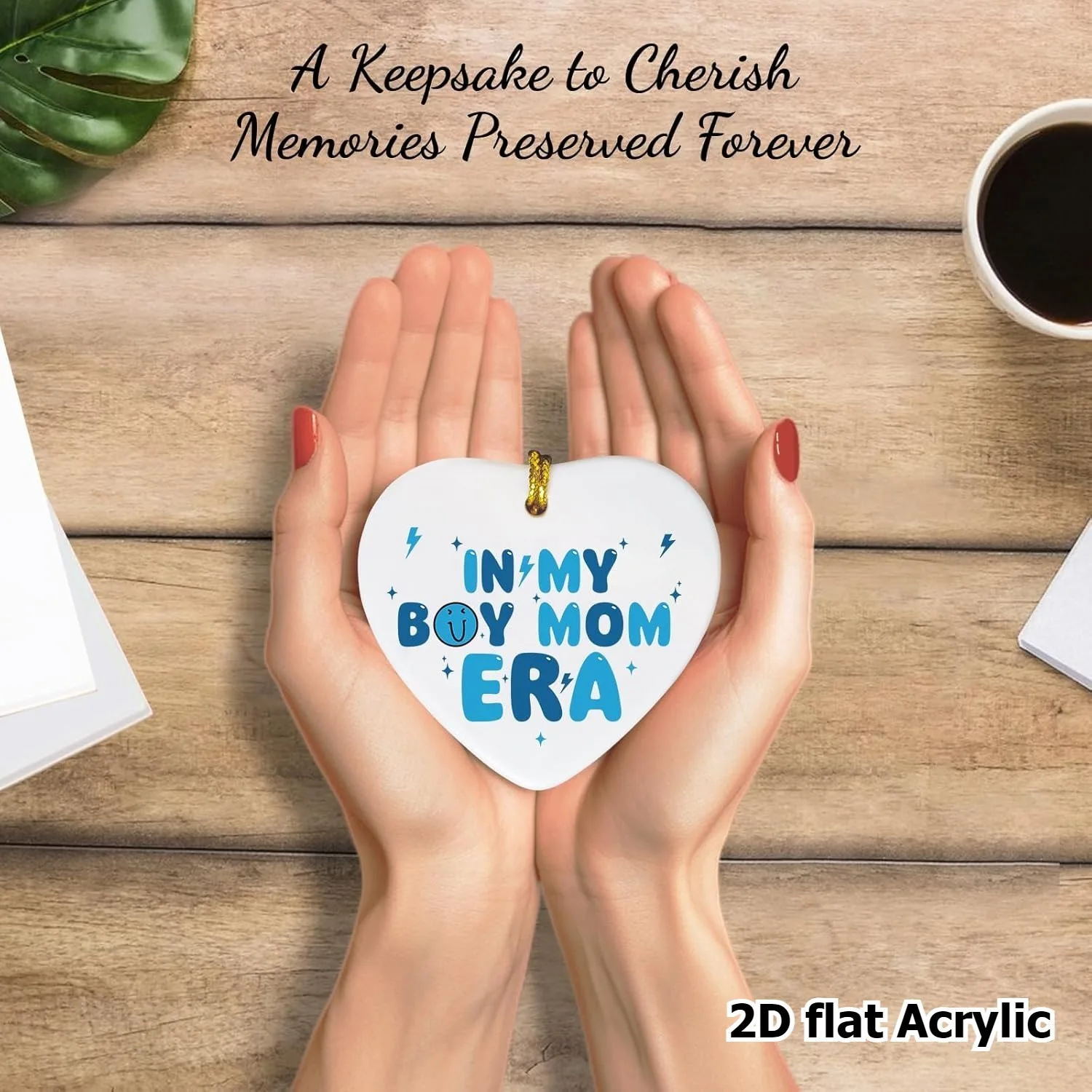 

2D-самолет, 1 акриловая памятная табличка в форме сердца - «От дней моего мальчика мамы», подарок для новой мамы