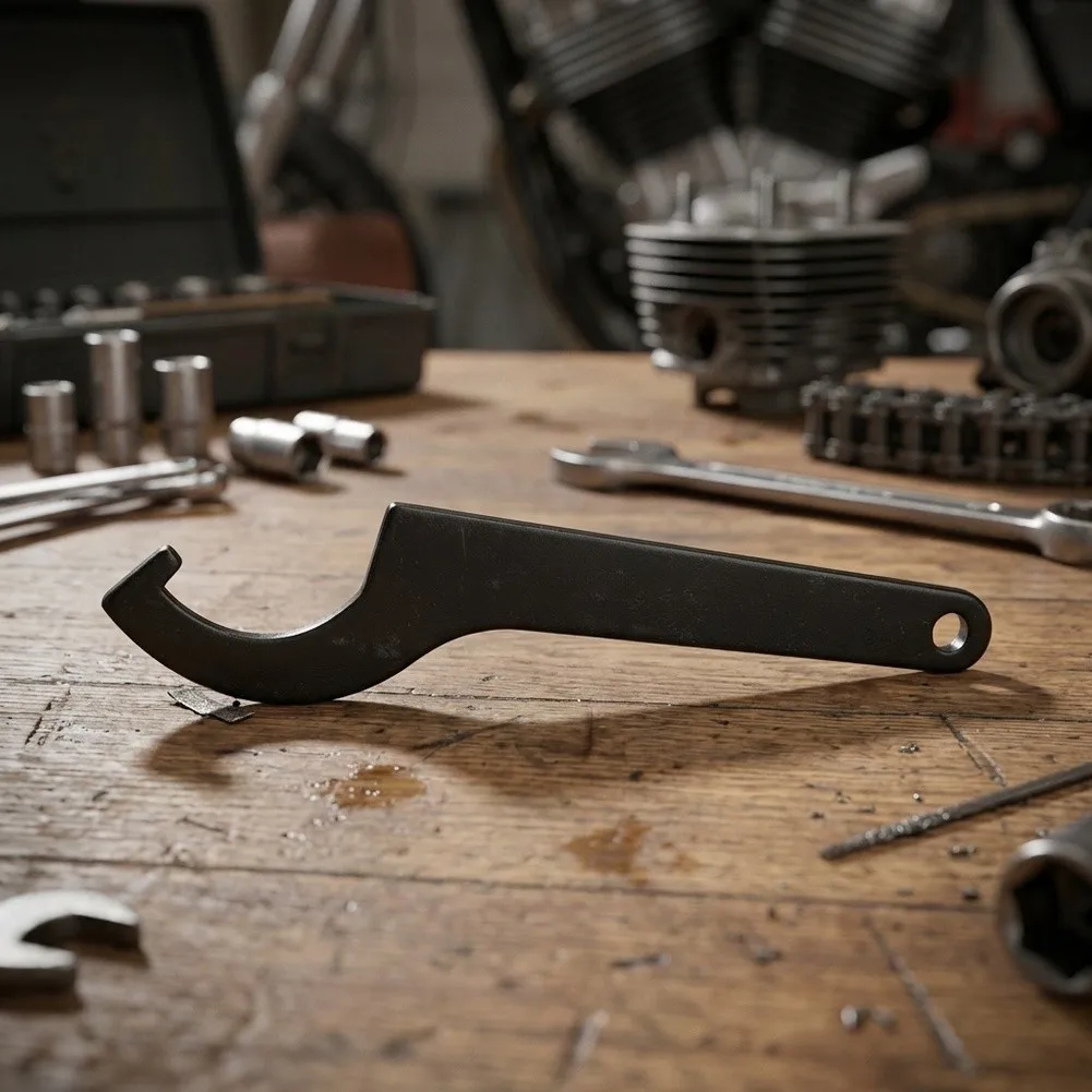 40-46mm Motorcycle Rear Shock Absorber Wrench High Torque Crescent-shaped Wrench Designed To Drive Spanner Head Screws