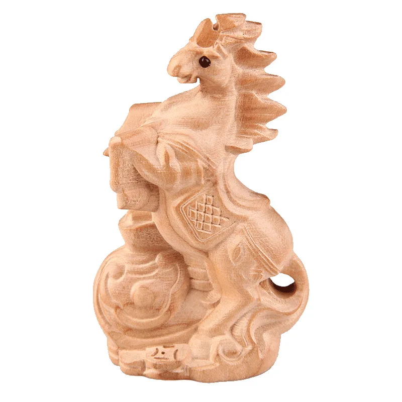 zodiac woodcarving solid wood primary color mouse, cow, tiger, rabbit, dragon, snake, horse, sheep, monkey, chicken, dog pig