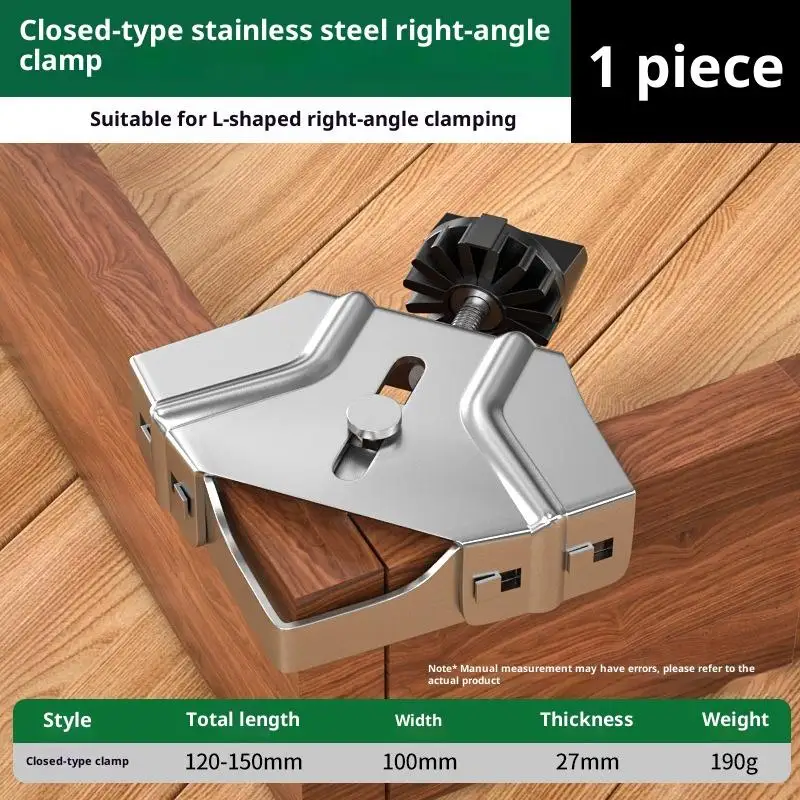 1Pcs Corner Clamp Locator Auxiliary Stainless Steel Right Angle Clamp Quick Clip Adjustable 90 Degree Fixing Clamp Welding