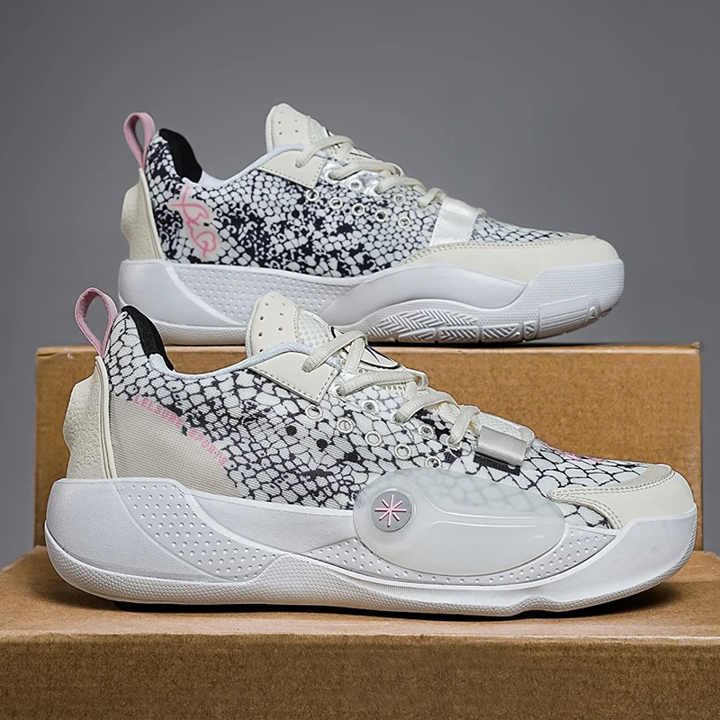 Men casual all match basketball sneakers lightweight absorbing outsole wear resistant solid minimalist outdoor workout shoes