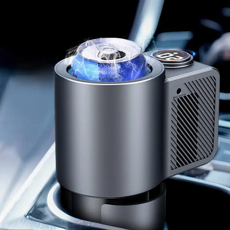 12V 36W Car Cooling And Heating Cup Holder With Coffee Cup Intelligent 2 In 1 Auto Heater Cooling Travel Mug For Car Electrical