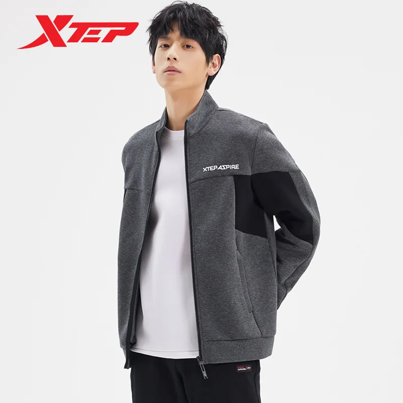 Xtep Knitted Jacket For Men 2022 Winter Keep Warm Leisure Men\'s Coat Wind Proof Comfortable Casual Outdoor Tops 978429060905