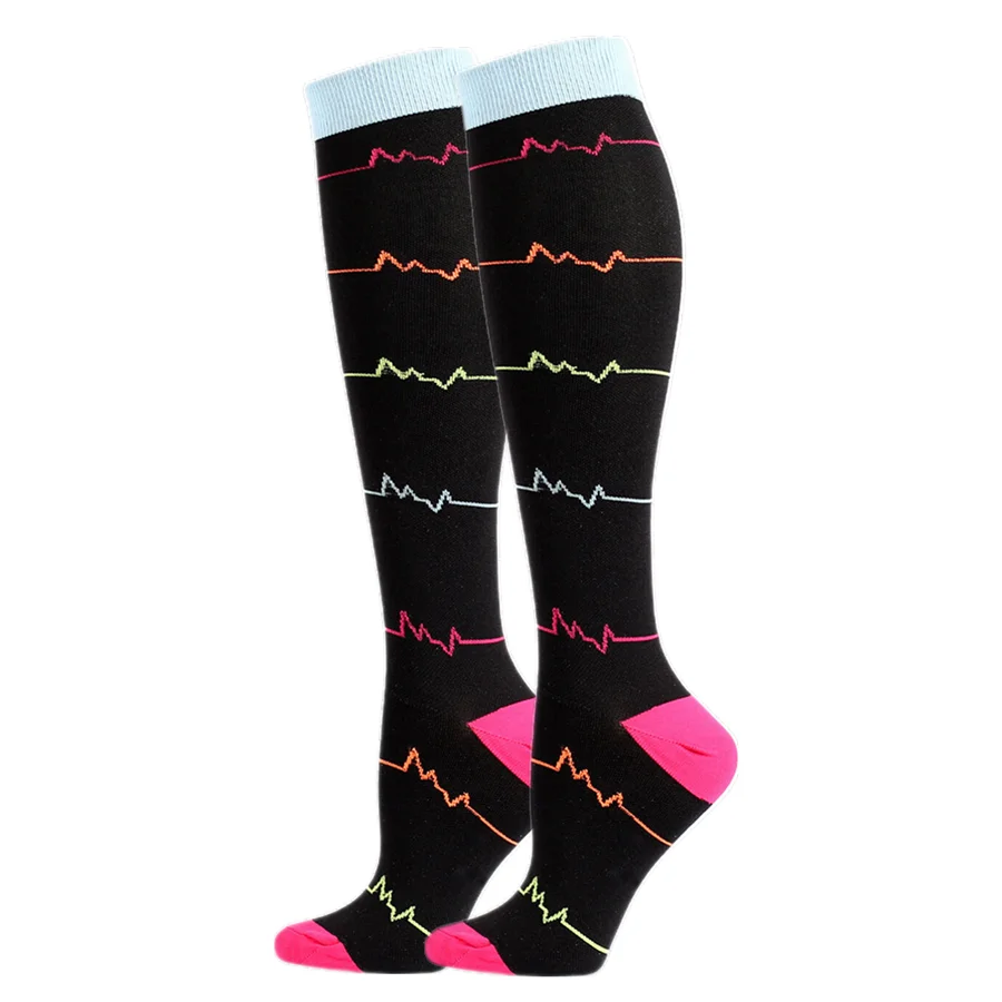 1/6Pairs  Compression Running Socks for Men Women Anti Fatigue Socks for Cycling Exercise