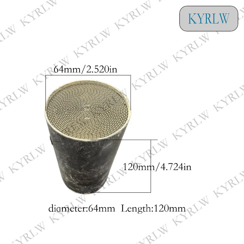 motorcycle exhausts system  64*120/130mm catalytic converter metal honeycomb substrate motorcycle catalyst