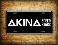 Akina SpeedStars JDM License Plate Initial D Aluminum Japanese Auto Tag