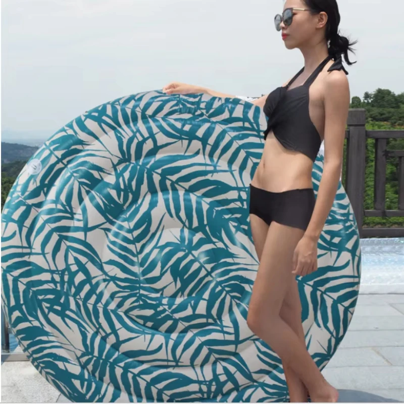 

Adult Printing Floating Row Round Floating Row Super Large Bed Water Inflatable Toy Air Cushion