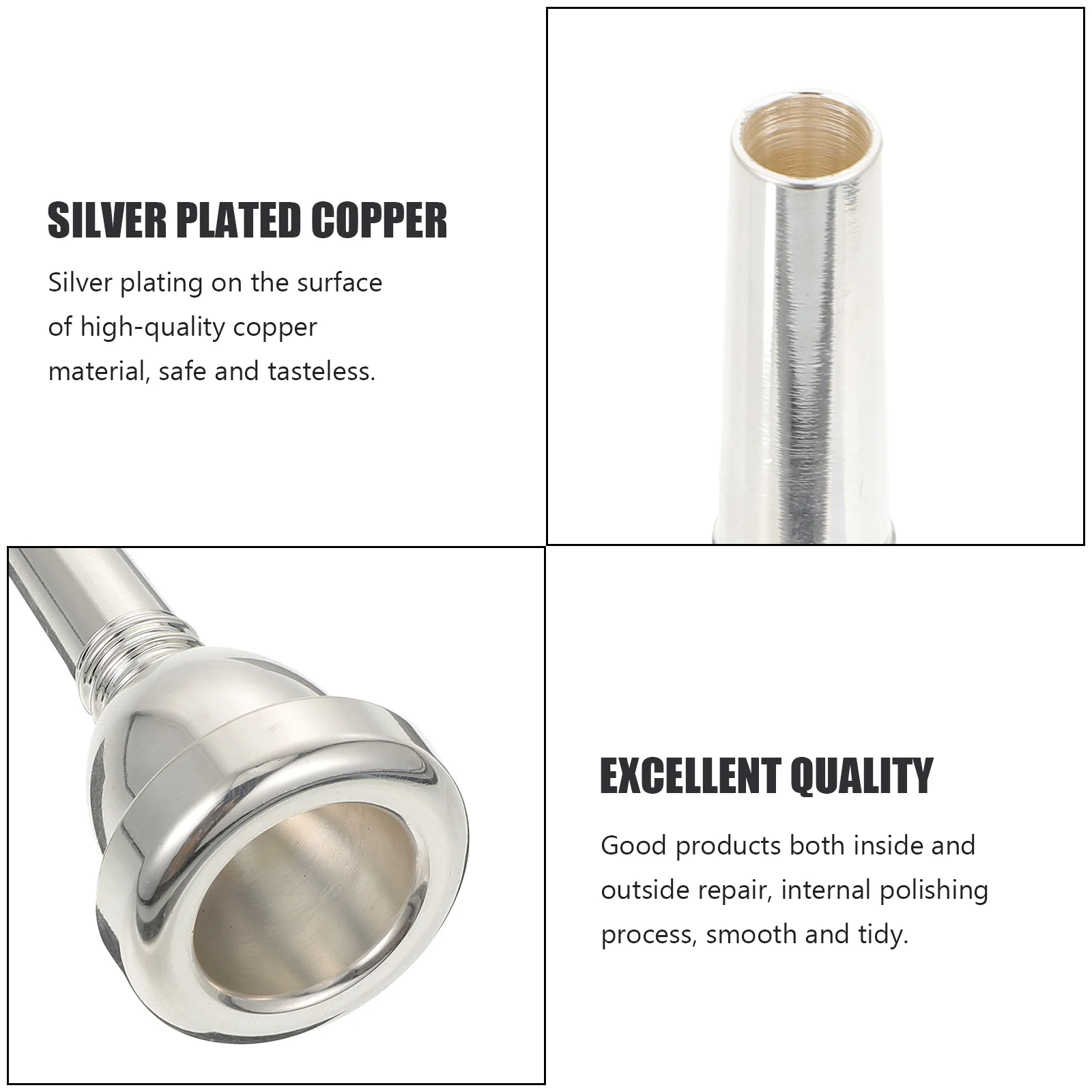 

Trombone Mouthpiece Replacement High-Quality Durable Long Lasting Elegant Sound Suitable For Professionals Beginners