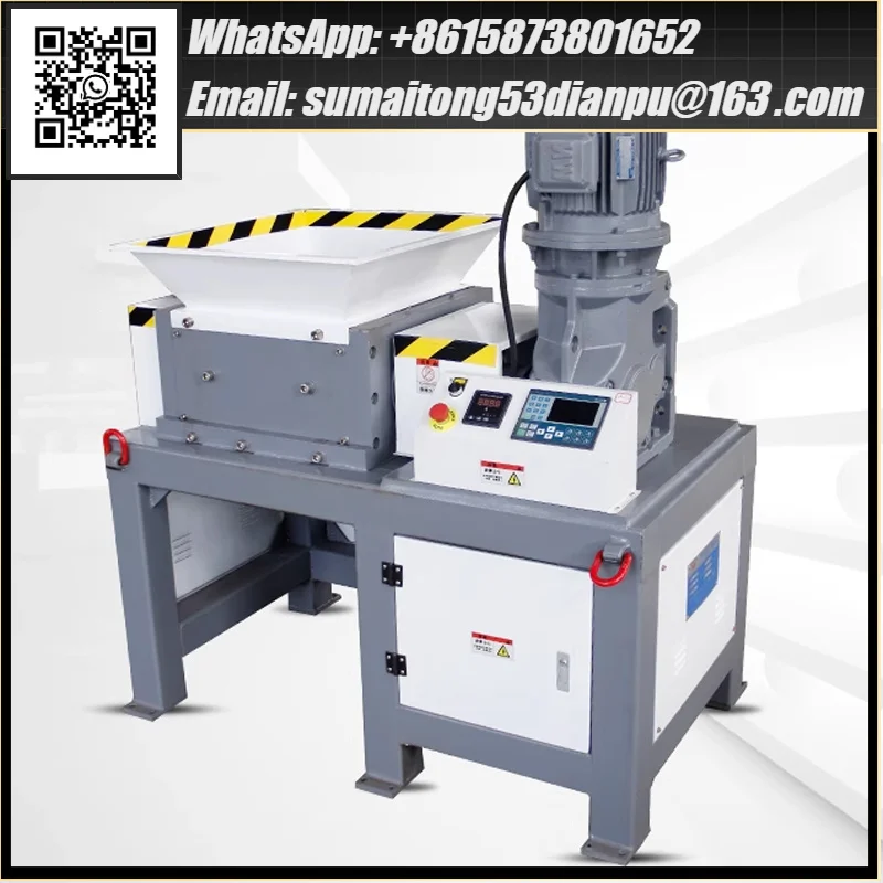 330 Type Hydraulic Single Axis Shredder Industrial Grade Crusher for Film & Woven Bag Garbage Processing Machine Head Material