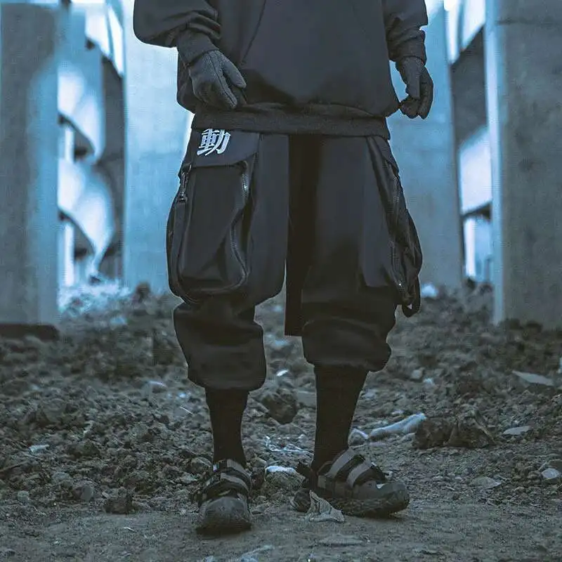 HKSH Heavy Industry Fashion Tactical Dark Cargo Pants Spring Autumn New Dark Leggings Men\'s Tide Pockets Casual Overalls HK0697