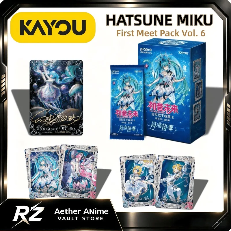 KAYOU Official Hatsune Miku First Encounter Pack Series 6 Collectible Cards Hatsune Miku Cards Virtual Singer Desktop Game