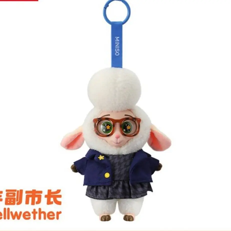 Miniso Zootopia Series Vinyl Figures Nick & Judy Toy Keychain Blind Box Gift Set Trendy Collectible Trendy Blind Box Toys