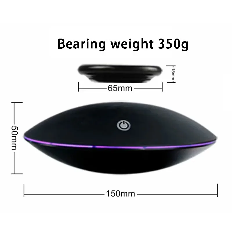 Magnetic Levitation Display Stand Creative Black Technology Ornaments 360-Degree Rotating Display Stand Birthday Gift