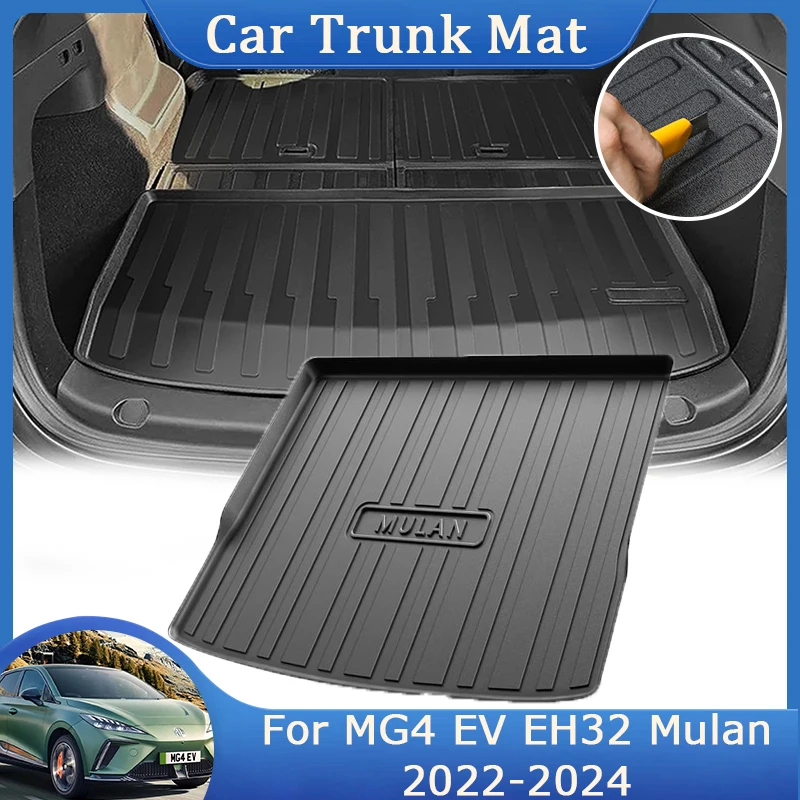 

For MG4 EV EH32 Mulan 2022 2023 2024 TPE Rear Trunk Mat Waterproof Storage Pad Liner Storage Cargo Rug Decoration Accessories