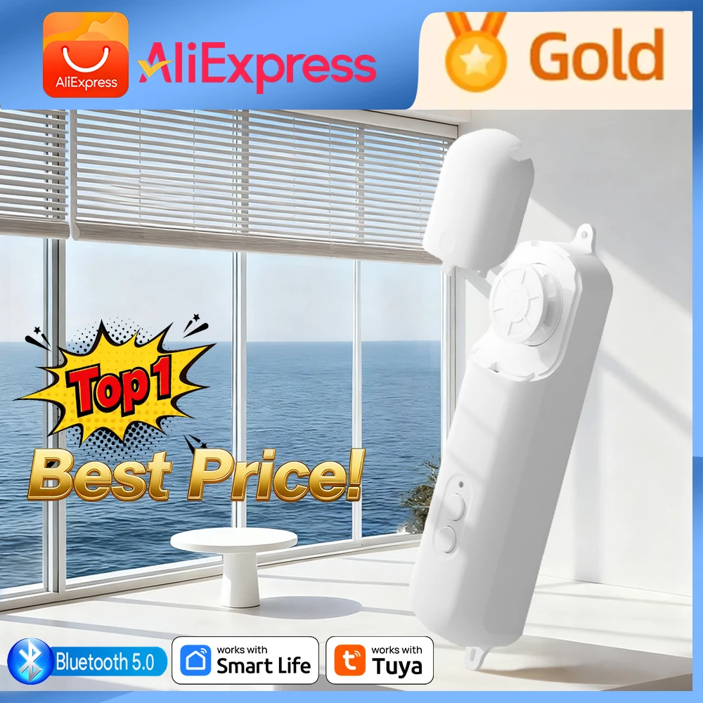 

Tuya Roller Blind Robot Curtain Motor Robot Bluetooth Smart Rolling shutter robot Type-C Tuya Curtain Robot Support VoiceControl