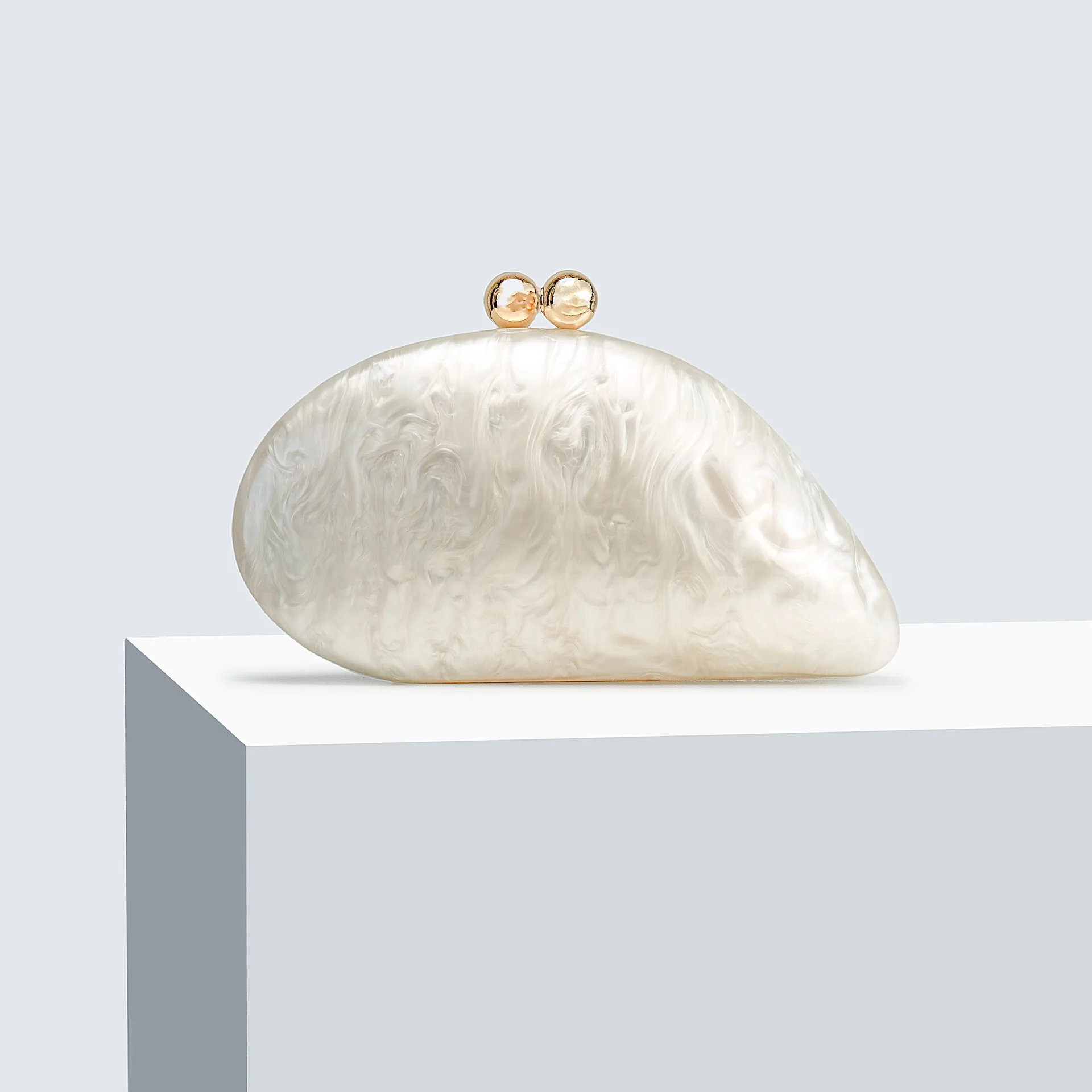 

Women's Pressed Acrylic Dinner Bag One Shoulder Oblique Cross Wedding Banquet Clutch Chain Bag Light Luxury Style Evening Clutch