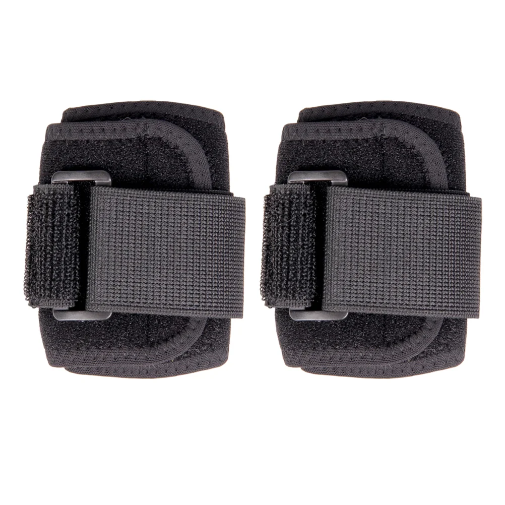 2Pcs Durable Elbow Brace Strap Band Relieves Tendonitis and Forearm Pain Elbow Support Braces for Sports(Black)