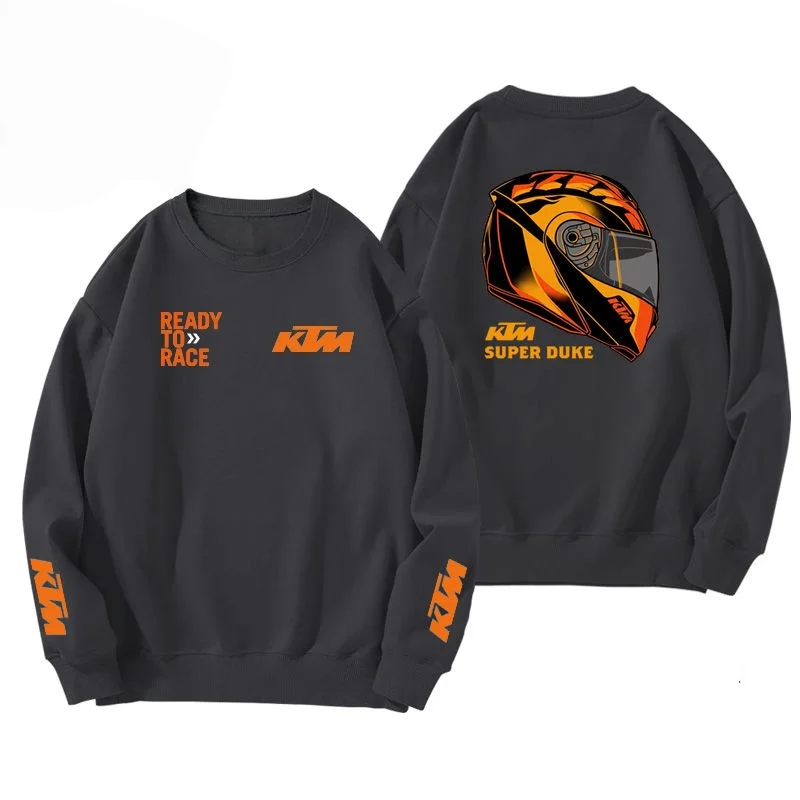 

KTM Off-road Motorcycle Superduke Retro Modified Peripheral Round-neck Hoodie for Autumn and Winter Men's Trend