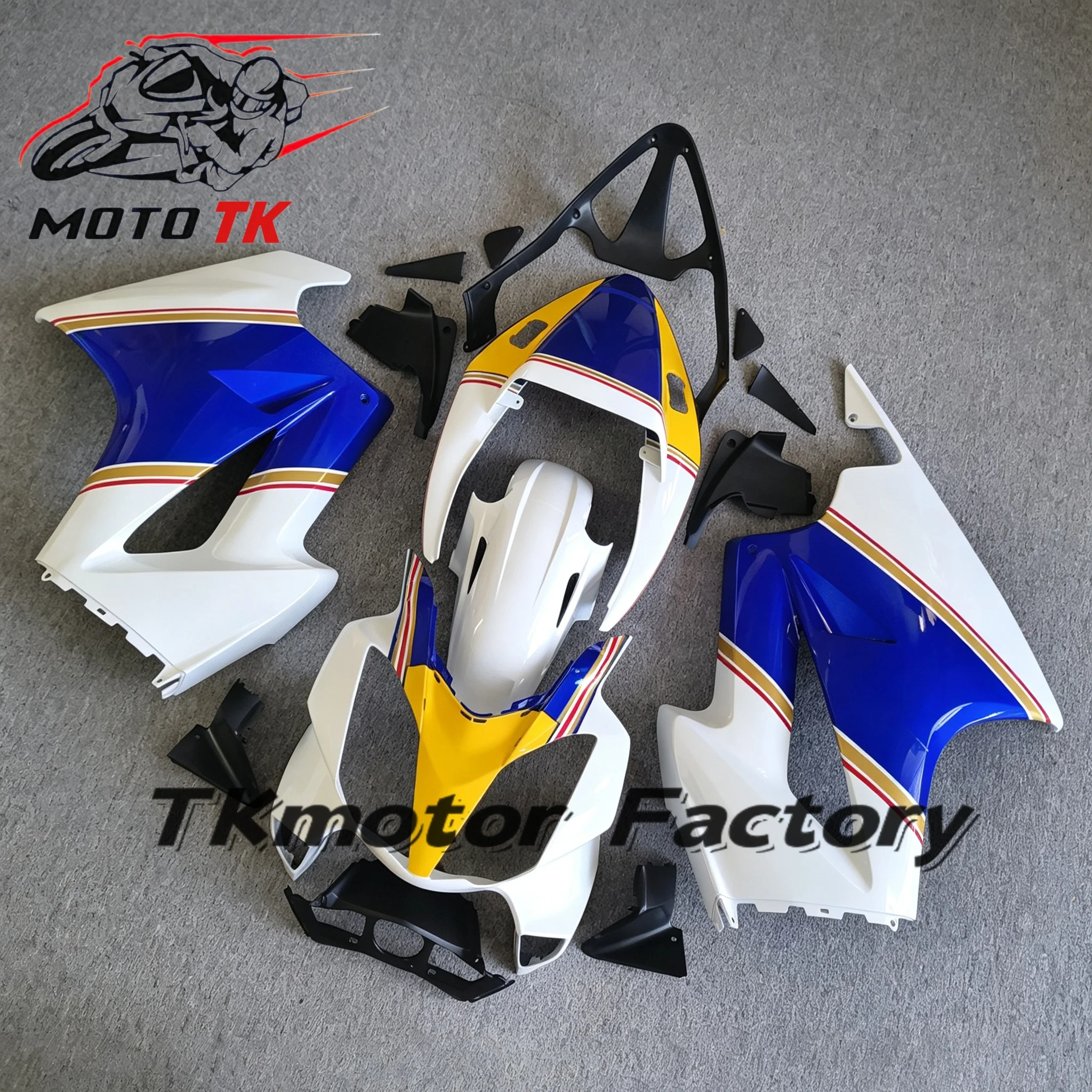 Motorcycle Fairing Kit For HONDA VFR800 2002 2003 2004 2005 2006-2012 VFR 800 02-12 Injection TOP Blue White Yellow Bodywork Set