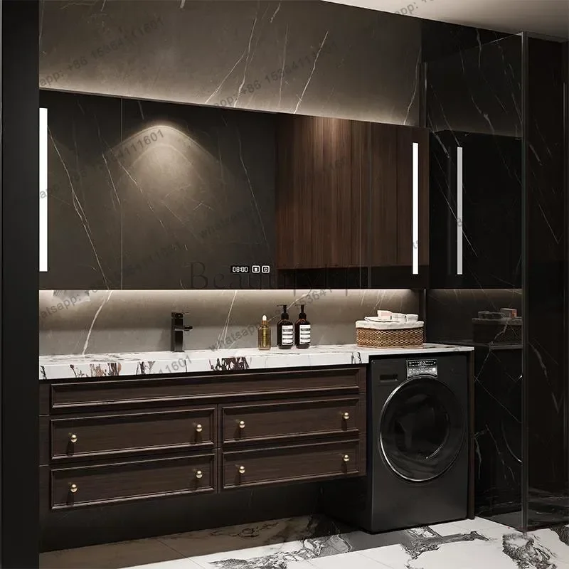 Black Drawers Bathroom Cabinets Door Handle Space Saver Bathroom Cabinet Vanity Sink Luxury Badezimmer