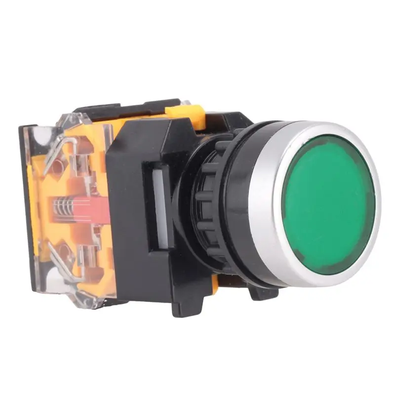AS94-10X LA38-11/203 Push Button Momentary Heavy Duty Power Press Switch Green