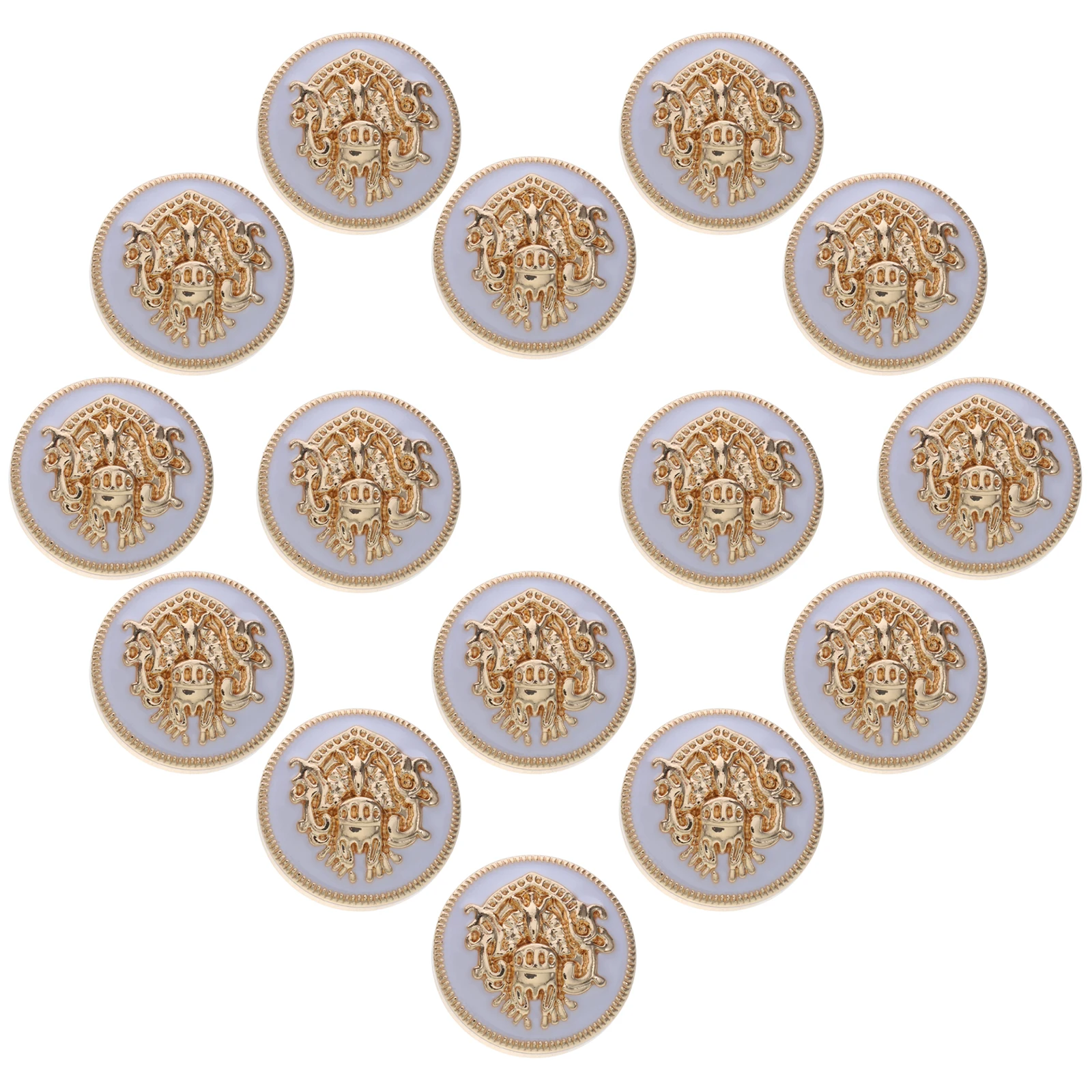 

20 Pcs Pajamas Metal Buttons Retro Decor for Zinc Alloy Decorative Embellishments
