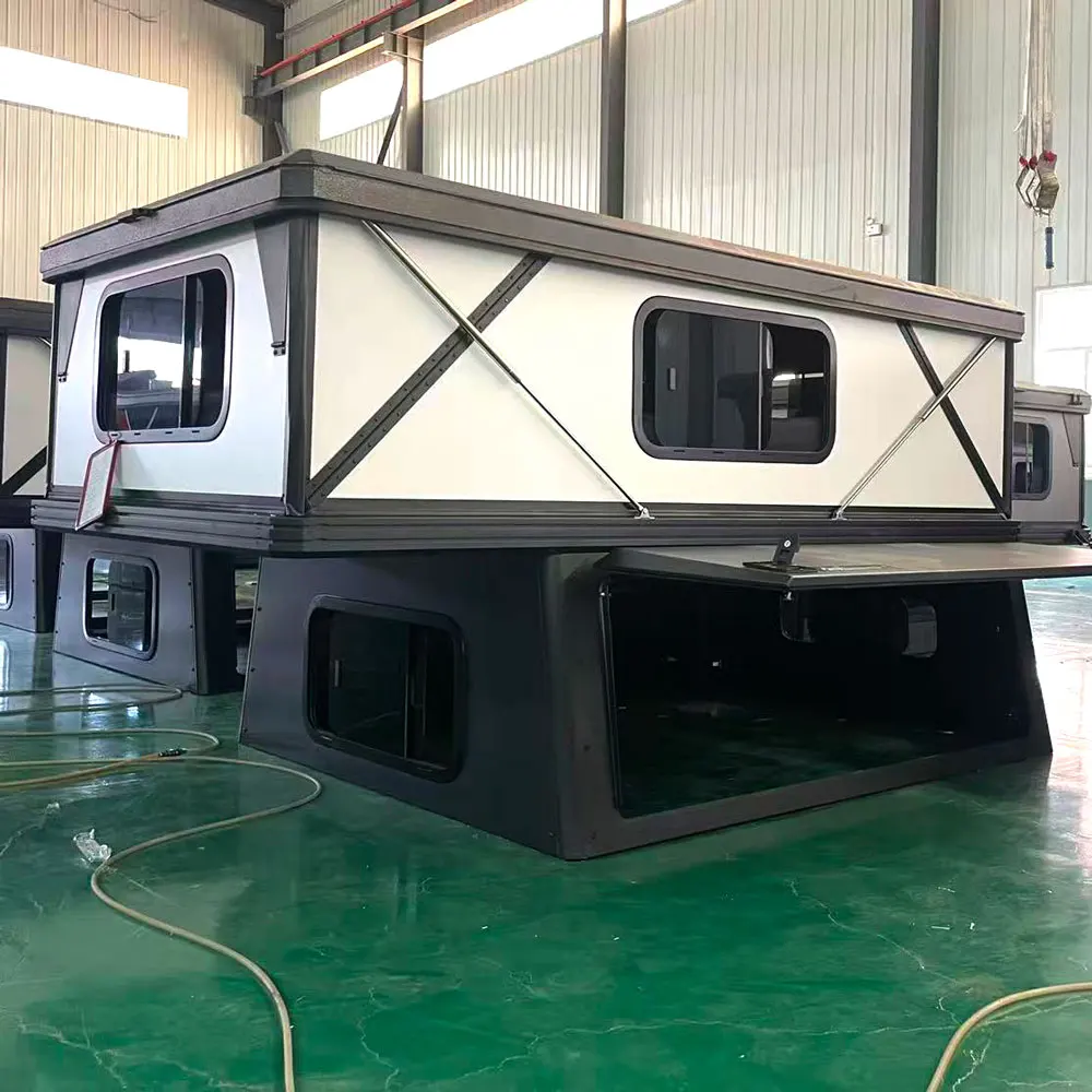 Truck Camper Box, for 4x4 Pickup Truck RV, Aluminum Profile Shell with Water Inlet, Off-Road Camping Cabin, Overland Travel RV