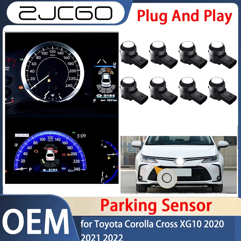 

Parking Sensor Sensors Buzzer Radar Sound Alert System for Toyota Corolla Cross XG10 2020 2021 2022