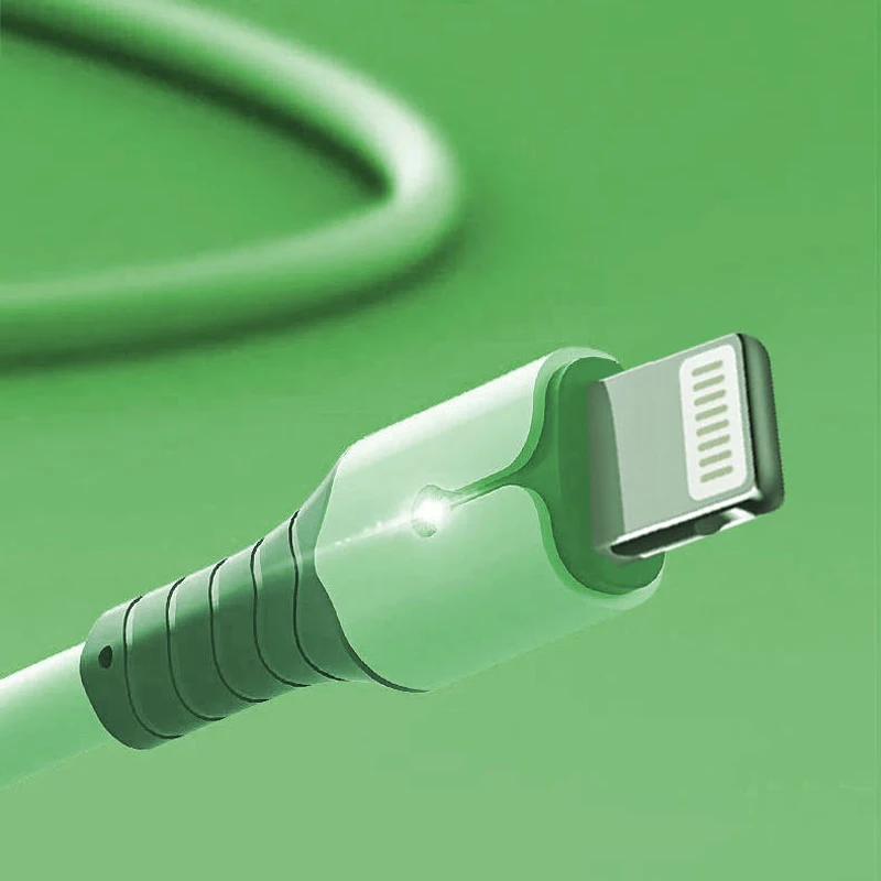 Canfon USB نوع C السائل سيليكون كابل بيانات الهاتف 3A سلك شحن سريع عالمي متعدد آيفون 7-14Pro ماكس X XR XS