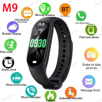 New Sports Smart Watch Music Control Fitness Calorie Track Bracelet Phone Information Remind Steps Bluetooth SmartWatch M9 Band