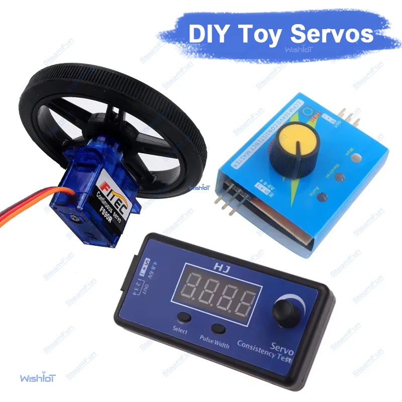 FS90R Micro Servo 1.5KG 4.8 6V 360 Degree Continuous Rotation Motor Wheel For Smart Robot Microbit RC Car Boat Drone Parts