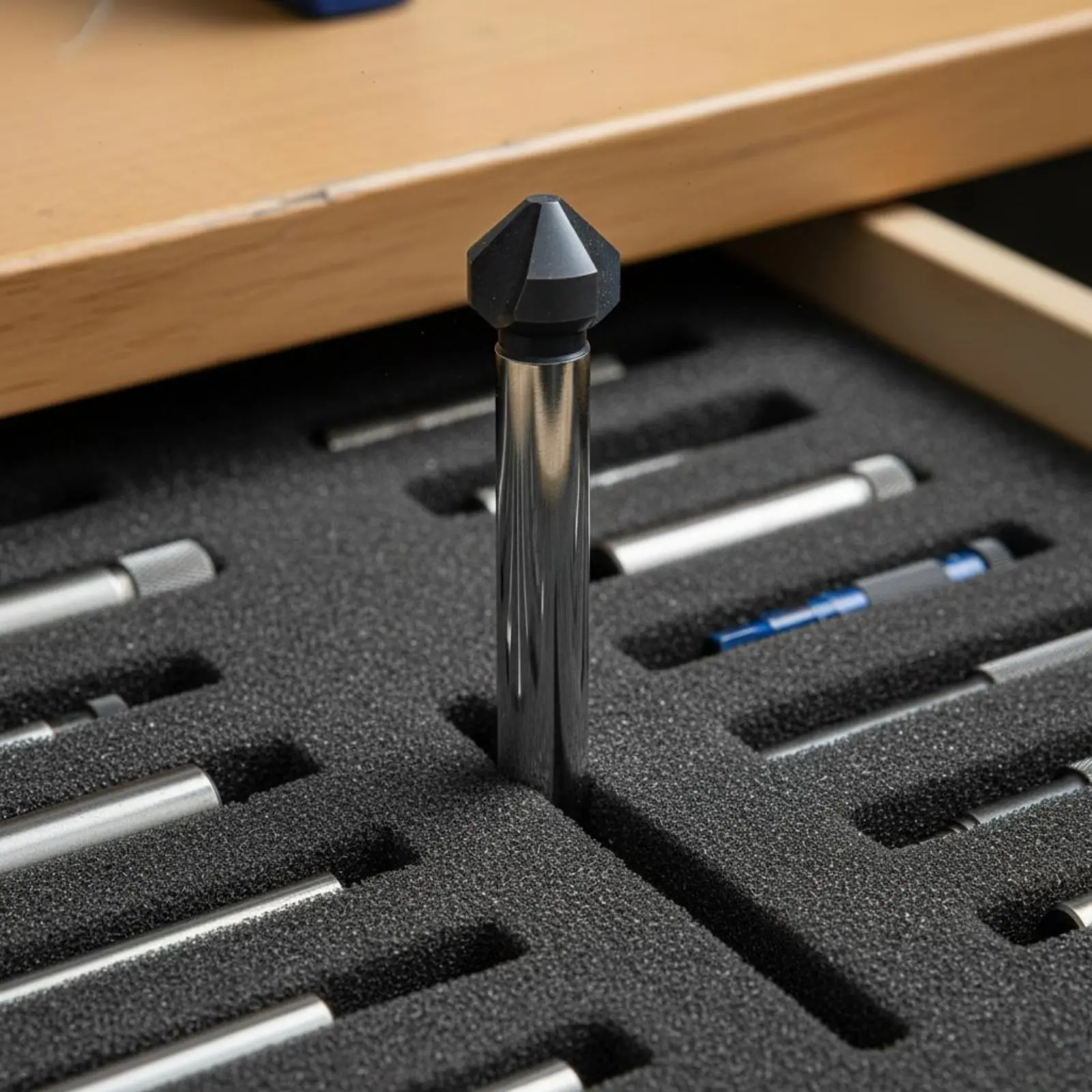 

90 Degree Countersink Cutting Drill Piece Burr-Clear Finish Chamfering Cutter Metal Deburring Drill Piece TiAlN Coated Power