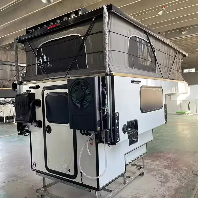 Canyossoar Moderner Aluminium Pop-Up Wohnwagen RV Anhänger 2025 Pickup Camper 8 Personen Schlafkapazität 650KG Campingzelt