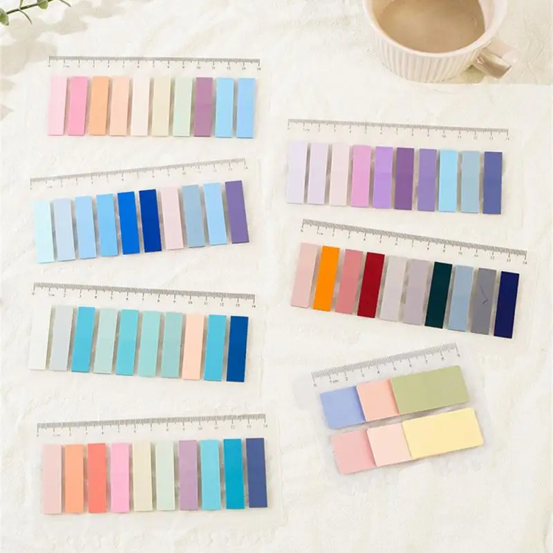 200 Sheets Colorful Sticky Notes Memo Pad Self Adhesive Label Note Bookmarks Notepad School Office Stationery Supplies