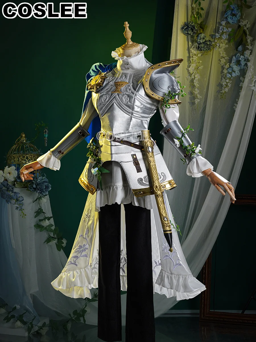 COSLEE Ada Mesmer Psychologist Cosplay Costume Identity V Silver Knight Qizhen Fashion Uniform Game Suit Halloween Party Outfit