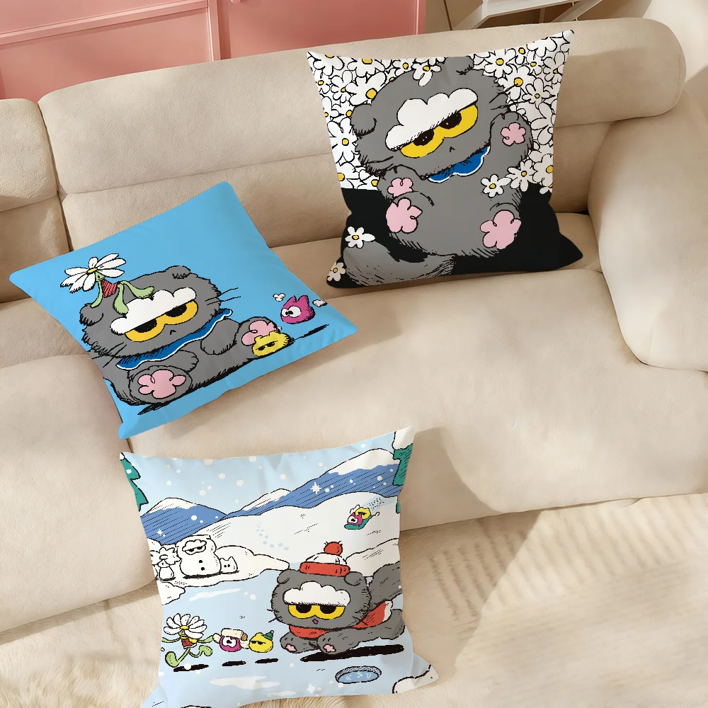 Cloud Cat Z-ZOA Kissenbezug, geeignet für Schlafzimmer, Wohnzimmer, Autos, Heimdekoration